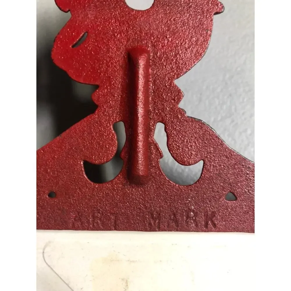 Vintage Cast Iron Rooster & Hen Farmhouse Trivet